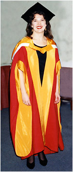 Tasmin receiving her Honorary Degree