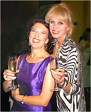 Tasmin and Joanna Lumley at the Guildhall reception